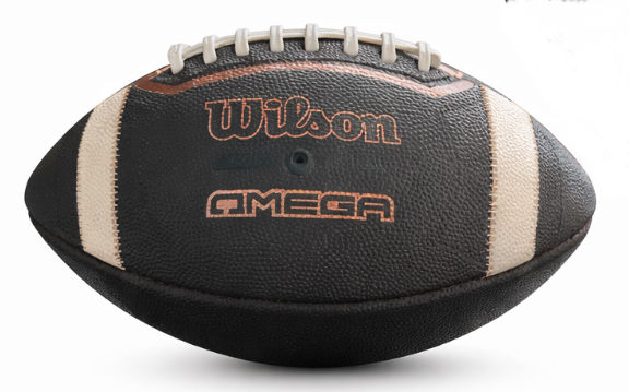 Fully prepped Wilson Omega official size football