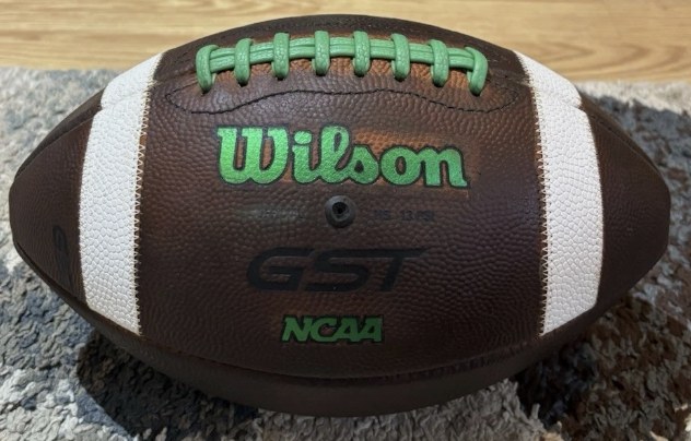 Fully Prepped Wilson GST Custom Color Football — Official Size — hand-prepped, game-ready