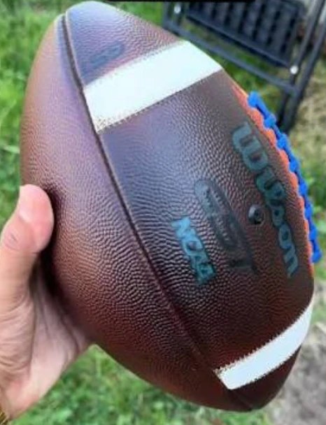 Fully Prepped Wilson GST Custom Color Football — Official Size — view 2