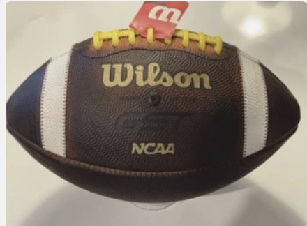 Fully Prepped Wilson GST Custom Color Football — Official Size — view 4