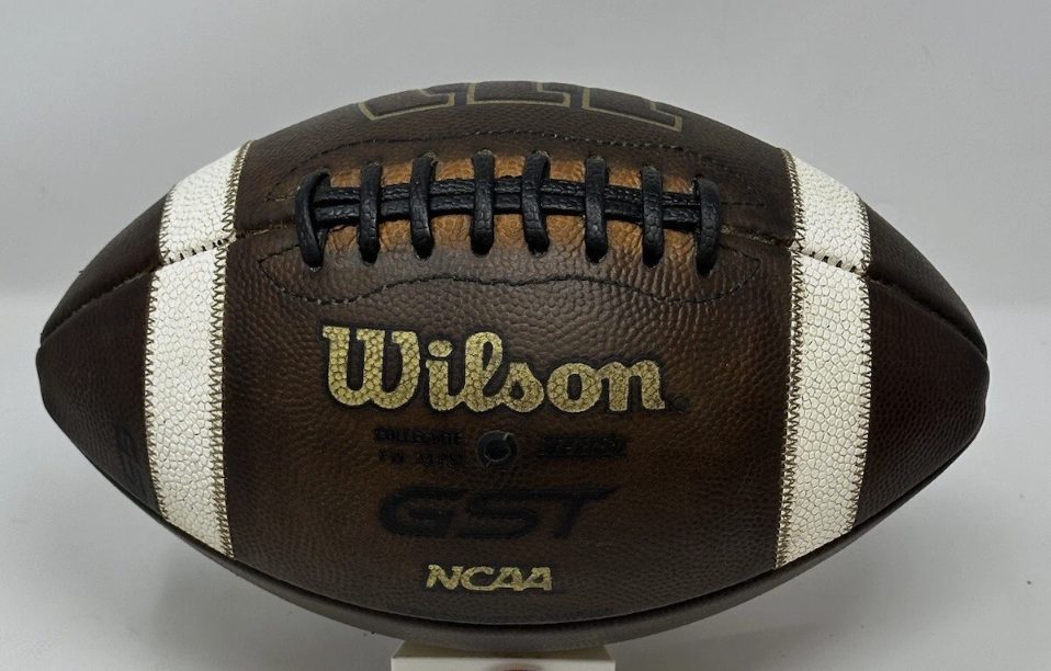 Hand-prepped Wilson GST football